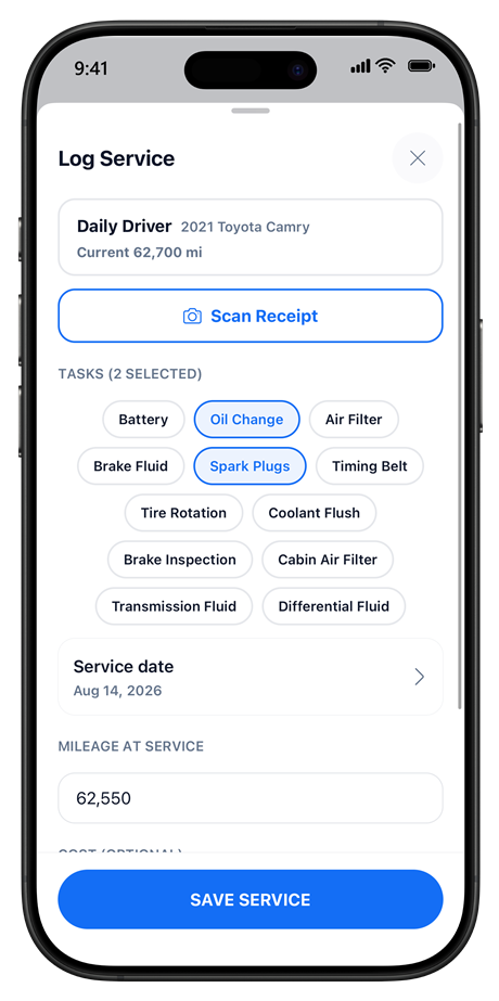 Fuel and cost tracking